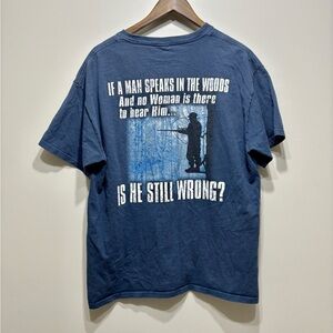 Gildan Funny Humour Men’s Hunting Casual Graphic Tee Shirt Top Blue